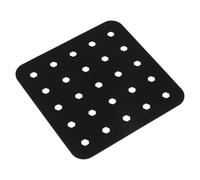 SHINEOFI Tapis de Cuisson en Silicone Noir 75 Pouces pour Friteuse à Air Coussin Vapeur Réutilisable Antidérapant et Perforé Accessoire la Cuisine Pratique pour Cuisson Saine