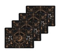 SHINEOFI Tapis de Découpe pour Bricolage 4pcs avec Motif Étoilé, Matériau Composite Plastique 2.0, Protection de Table Précise pour Couture et Loisirs Créatifs