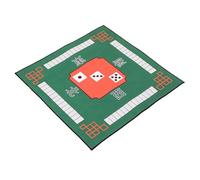 SHINEOFI Tapis de Mahjong en Caoutchouc Épais Vert Couverture de Table Silencieuse et Décorative Antidérapant pour Jeux de Domino et Poker pour Parties à Domicile