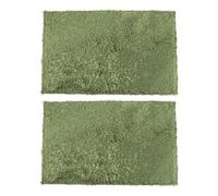 SHINEOFI Tapis de Reptile Imitation Mousse 2 Pièces en Coton Vert | Non Meuble, Nettoyage Simplifié du Vivarium, Aspect Mousse Simulée, pour Tortues et Lézards Débutants