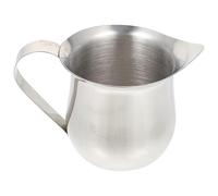 SHINEOFI Tasse à Lait en Acier Inoxydable 60 Ml Bec Verseur Anti-Goutte Pot à Sauce Multifonction pour Café Cuisine Gobelet Pratique pour Mousse de Lait et Préparation de Boissons