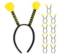 SHINEOFI -Tête Abeille 10 Pièces -Tête Antenne Cerceau De Cheveux D'Halloween -Tête Oreilles D'Abeille Pour Femmes Hommes Filles Garçons Pour Accessoires De Costume