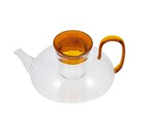 SHINEOFI Théière en Verre Style Japonerie Rouge, Bouilloire Légère pour Thé et Café, 1,2 L, Cuisine et Salon de Thé, Porte-café Pratique et Facile à Nettoyer