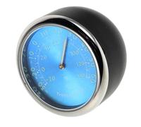 SHINEOFI Thermomètre Intérieur Automobile Bleu Affichage Lumineux Nocturne Horloge Électronique à Quartz Intégrée Mini Horloge Digitale pour Tableau de Bord Outil de Mesure Précis pour