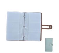 SHINEOFI Titulaire De La Carte De Visite Classeur Stockage De Cartes Livre De Cartes De Visite Porte-Cartes pour à Main Carnet De Carte De Crédit Organisateur De Cartes PVC Light Green