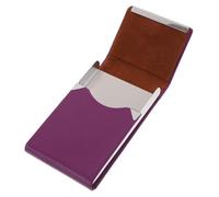 SHINEOFI Titulaire de la Carte de Visite Porte-Carte Hommes de Cartes Transport Cas mallettes boites à fiches Porte-Cartes de Visite Couverture des Cartes Cuir Violet,Mauve