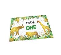 SHINEOFI Toile de Fond Jungle pour Décor Photographique avec Dorées pour Fête