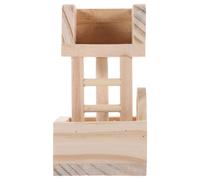 SHINEOFI Tour Observation Bois pour Hamster et Sûr pour Petits Animaux Accès Facile pour Jeu et Abri Compatible Hamsters Nains Cochons Chinchillas et Gerbilles