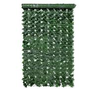 SHINEOFI Treillis Artificiel 0,5 X 3 M en Feuilles Vertes Imitation Patte D’oie, Clôture Décorative Résistante aux UV pour Jardin, Cour et Balcon, Mur de Feuillage Synthétique Dense