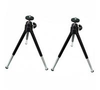 SHINEOFI Trépied Mini Télescopique Support de Téléphone à Trois Positions en Aluminium et Plastique 2pcs pour Téléphone Portable et Appareil Photo sur Bureau