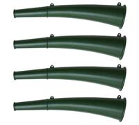 SHINEOFI Trompette de signalisation 4 pièces Vert, klaxon Compact en métal et Plastique pour Camping et Secours d'urgence