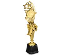 SHINEOFI Trophée Étoile en Plastique Or pour Fête, Design Élégant et Forme Unique, Usage Polyvalent et Fiable pour Sports et Académique