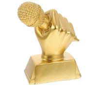 SHINEOFI Trophée Surface Lisse et Léger Micro en Résine pour Garçon et Filles pour Concours Musical et Décoration de Chambre