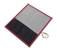 SHINEOFI Trousse À Crayons en Bambou Et Toile À Rouler Organisateur De Pinceaux pour Artistes Et Étudiants Capacité Protection Durable des Outils De Peinture Portable