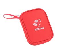 SHINEOFI Trousse de Médecine Portable Compact Oxford Résistant Trousse de Secours Léger Voyage et Usage Domestique Rouge Petite Pochette de Rangement