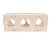 SHINEOFI Tunnel Bois pour Petits Animaux Enrichissement et Cachette pour Hamster Cobaye Chinchilla Tube de Jeu Sécurisé et Multifonction pour Cage