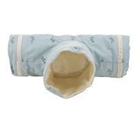 SHINEOFI Tunnel de Jeu Pliable pour Petits Animaux de Compagnie d'Exploration pour Hamster Cochon d'Inde et Chinchilla Tunnel Trois Voies en Tissu Léger Bleu Clair Accessoire