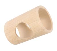 SHINEOFI Tunnel pour Hamster en Bambou Naturel, Jouet Cachette Multifonction, Grand Format, Refuge Sûr pour Cage, Adapté aux Hamsters et Petits Rongeurs, Accessoires Ludiques pour Animaux de Compagnie