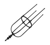 SHINEOFI Tuteur pour Plantes Grimpantes en Métal 8 MM Noir Treillis en Forme de Tour U-Type 60 CM Hauteur Cercle 20 CM Support Robuste pour Rosiers Tomates et Fleurs de Jardin