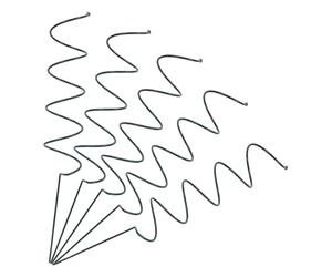 SHINEOFI Tuteurs pour Plantes Grimpantes en Fer Vert, Support de Tige de Fleur en Spirale Résistant la Rouille, Lot de 5 pour Jardin, pour Rosiers et Tomates