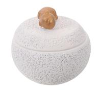 SHINEOFI Urne Funéraire en Céramique Blanche pour Chat et Chien avec Compartiments Séparés, Couvercle à Bascule Facile à Ouvrir, pour Souvenir Animalier