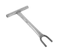 SHINEOFI Valve Shut Off Wrench With Opening Extended Iron Water Valve Tool For Deep Pipe Access Ergonomic Handle For Home And Property Maintenance
