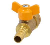 SHINEOFI Vanne à Bille en Laiton Épais 1/2 Pouce Femelle Droite Robinet de Régulation de Gaz Naturel pour Cuisinière Brûleur et Camping Fermeture Rapide Usage Industriel et Plomberie