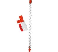 SHINEOFI Vanne de Régulation pour Ligne D’Eau Volailles, Kit | Tube Indicateur Souple, Interface Ronde, PVC ABS PP Fer, pour Poulailler et Maintenance