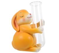 SHINEOFI Vase Verre Hydroponique Lapin Décoratif Vase Tube à Essai Moderne pour Fleur Unique Décoration de Bureau et Maison