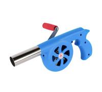 SHINEOFI Ventilateur Bleu Abs Manuel et Barbecue Fer de Portable