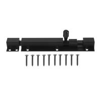 SHINEOFI Verrou de Porte Coulissant en Alliage d'Aluminium Trou pour Cadenas, Serrure Robuste pour Portail et Jardin, Système de Verrouillage Fiable pour Portes Extérieures