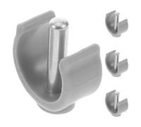 SHINEOFI Verrous à Goupille pour Canne à Goupille de Verrouillage 4pcs Clips en Forme de C en ABS et Acier pour Béquilles et Déambulateurs