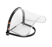 SHINEOFI Visière de Protection Faciale Anti-éclaboussures Transparente en PVC et Alliage D'aluminium, Écran Facial Léger et Solide pour Casque de Chantier, Adaptée au Polissage, Meulage