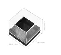 SHINEOFI Vitrine pour Minéraux 12 Pièces Boîte Cubique Transparente Coffret Résistant pour Spécimens Adaptée pour Bureau et Présentation de Pierres Naturelles