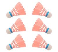 SHINEOFI Volant de Badminton Rose en Plastique, Stable | Arcs Stables, Jupe Flexible, Rebond, Usage Extérieur et Jardin, Compatible Toutes les Raquettes