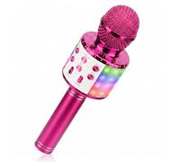ShinePick Microphone Karaoke sans Fil,Micro Karaoké Bluetooth avec LED
