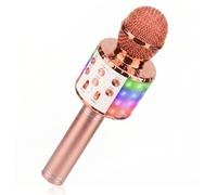 ShinePick Microphone Karaoke sans Fil,Micro Karaoké Bluetooth avec LED