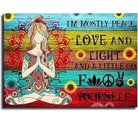 SHINERING 7 Chakra Citations Tableau Yoga Zen Méditation Inspirante Bouddhisme Art Affiches Toile Peinture Impressions Murales Photo Yoga Décor À La Maison A10 21X30Cm Sans Cadre
