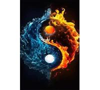 SHINERING Affiche Murale Abstraite De Paysage De Tai Chi, Esthétique, Fantastique, Yin Et Yang, Peinture Sur Toile, Pour Salon, Décoration D'Intérieur, Format A6 40X50Cm Sans Cadre