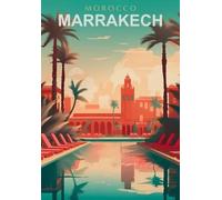 SHINERING Affiches Et Imprimés De Voyage, Paysages, Villes, Maroc, Marrakech, Monuments, Toile, Peinture, Art Mural, Décoration D'Intérieur 30X40Cm Sans Cadre