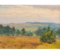 SHINERING Affiches Murales Vintage Représentant Des Paysages Ruraux Sauvages Et Naturels, Imprimées Sur Toile, Peinture À L'Huile, Format A6. Décoration Murale Pour La Maison. 30X40Cm Sans Cadre