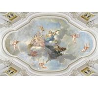 SHINERING Europe Style Ange Plafond Fresques Plafond Peintures Murales Papier Peint Papel Parede Papier Peint Mural 3D Peintures Murales Papier Peint 430cm(L)×300cm(H)