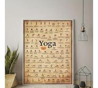 SHINERING Impression Vintage Sur Toile Représentant L'Éveil Des Chakras Du Yoga, Affiche De La Connaissance Des 7 Chakras, Décoration Murale, Format A1 21X30Cm Sans Cadre