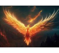 SHINERING Légendes De L'Art Rétro, Affiches Et Impressions Sur Toile Représentant Un Oiseau Phénix, Images Hd Pour Décoration Murale, Format A4 50X70Cm Sans Cadre