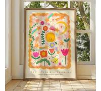 SHINERING Peinture Sur Toile Abstraite « Tu Es Mon Tournesol » - Affiche Imprimée - Décoration Murale Pour Salon, Chambre D'Enfant Ou Maison 40X50Cm Sans Cadre