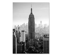 SHINERING Toile De Peinture De Ville De New York En Noir Et Blanc, Affiches Et Imprimés Hd, Images D'Art Murales Pour Salon, Décoration De Maison A8 50X70Cm Sans Cadre