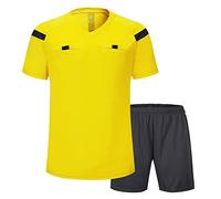 Shinestone - Maillot d’arbitre de football à manches courtes ., jaune, moyen