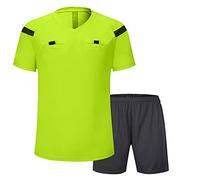 Shinestone - Maillot d’arbitre de football à manches courtes ., vert fluorescent, moyen