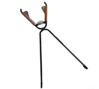 ShineTrip Outil de feu en acier au carbone, tisonnier de camping robuste avec étui en cuir marron, pince de cheminée pour camping et poêle à bois, accessoire de feu d'extérieur pour barbecue
