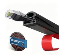 shinfly 2m Noir Goulotte Passe Cable, Cache Cables TV Mural pour Un Câble